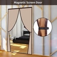 thumbnail image 6 of Coffee Magnetic Thermal Insulated Door Curtain Self Closing Privacy Screen Door, 6 of 15