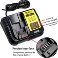 thumbnail image 5 of New for Dewalt DCB112 12V 20V Max Lithium-Ion Battery Charger DCB200 DCB206 DCB206-2 DCB205 DCB 205-2 DCB204, 5 of 7
