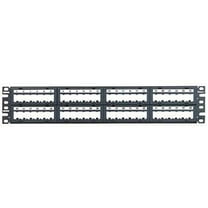 Panduit Mini-com Modular Faceplate Patch Panels - Patch Panel - 2u - 19"/23" - 48 Ports