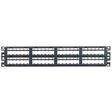 Panduit Mini-com Modular Faceplate Patch Panels - Patch Panel - 2u - 19"/23" - 48 Ports
