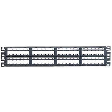 Panduit Mini-com Modular Faceplate Patch Panels - Patch Panel - 2u - 19"/23" - 48 Ports