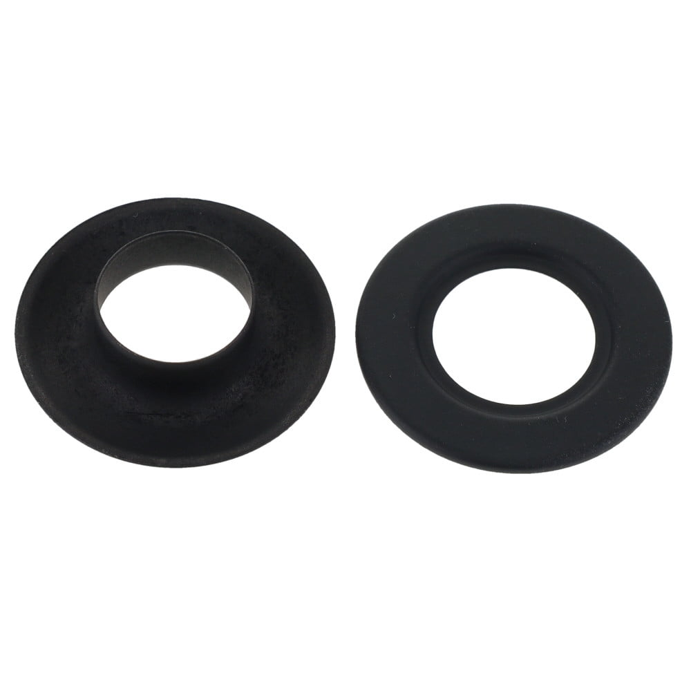 Grommet, Black Matte, Solid Brass-LL (100 sets per bag), Multiple Sizes