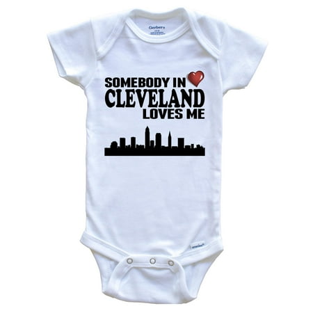 

Somebody In Cleveland Loves Me Baby Bodysuit