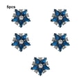 thumbnail image 4 of Justharion 5 Pcs Couvre-Boutons en Strass Élégants Clip sur Boutons en Cristal 5 Pcs C, 4 of 6