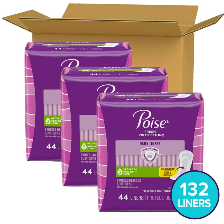 Amazon.com: Poise Liners, Very Light Aborbency, with Extra