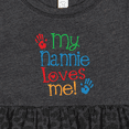 thumbnail image 4 of Inktastic My Nannie Loves Me Girls Baby Dress, 4 of 5