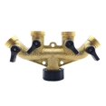 thumbnail image 3 of 3/4 inch Brass 4 Hose Dispenser Nozzle Switch Faucet Connector Faucet Dispenser Hose Adapter, 3 of 3