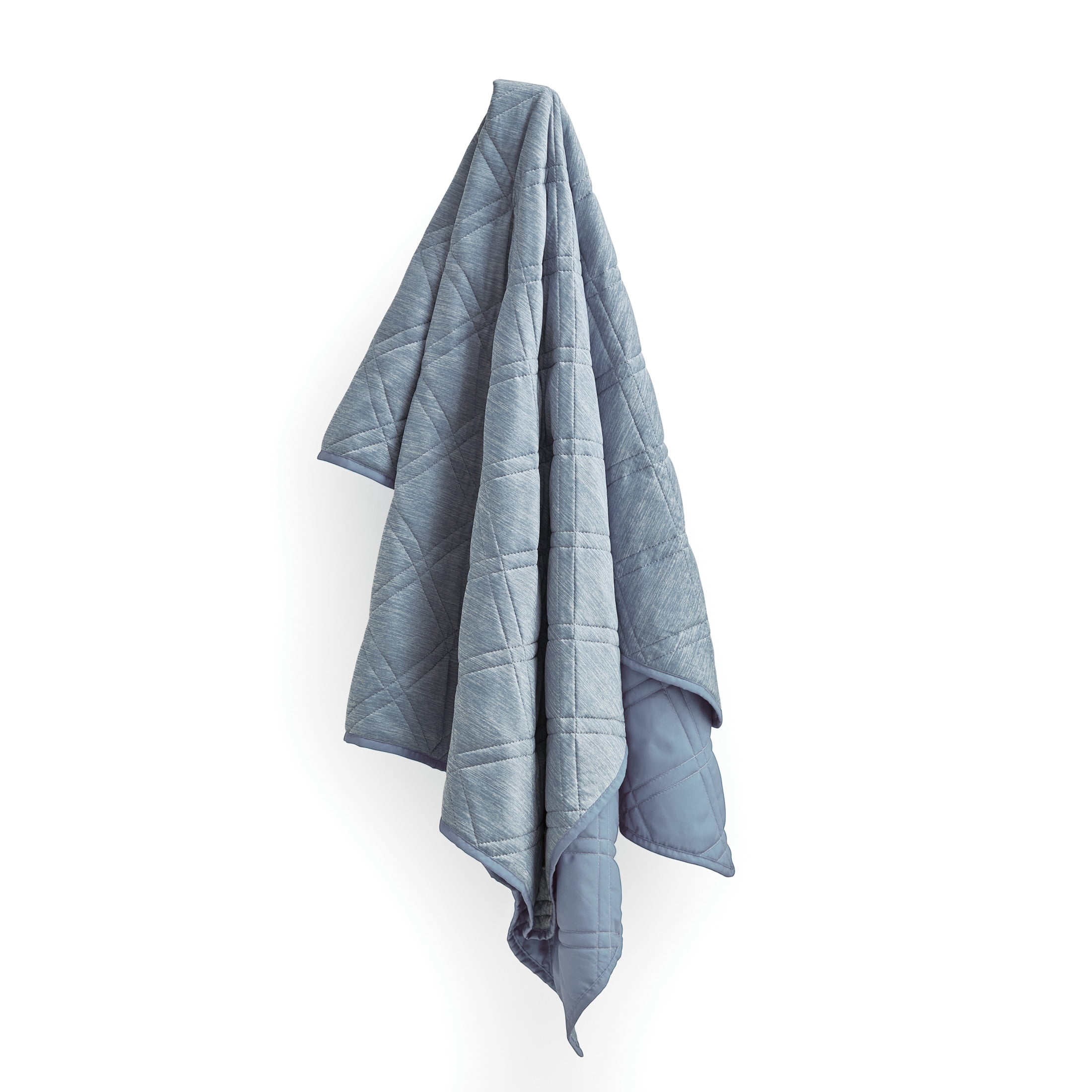Brookstone Cooling Throw Blue, Solid Print, Nylon Polyethylene, Knit, 1 Piece, Standard Size