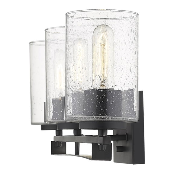 Orella 3-Light Matte Black Sconce