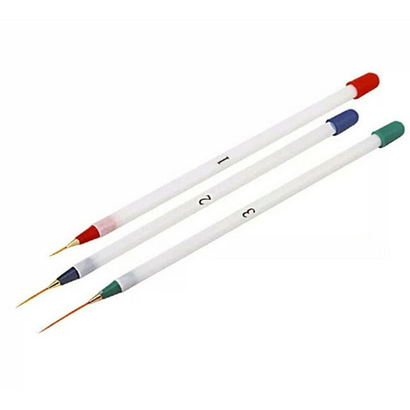 XZNGL Art Supplies Nail Nail Art Brush Nail Art Supplies Tools Nail Art Drawing Pen 3 Set Nail Art Brush Line Pen