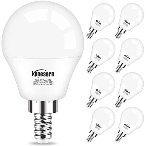 8 Pack Ceiling Fan Light Bulbs 60 Watt Equivalent Honesorn E12 Candelabra Led Bulb Warm White 2700k Small Base A15 For Lights 600lm Non Dimmable Com 8 Pack Ceiling Fan Light Bulbs 60 Watt, Replacement Bulbs For Ceiling Fan Lights