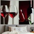 thumbnail image 2 of Orinice Wine Glasses Tapestry Wall Hanging Unique Style for Home Decor Art Living Room Bedroom Dorm Farmhouse - 4 Sizes Available 40x60inch, 2 of 6