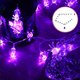thumbnail image 5 of Uuiauoio 20 LED Purple Spider String Lights Battery Powered for Indoor Outdoor Halloween Party Yard Home Decorations, 5 of 6