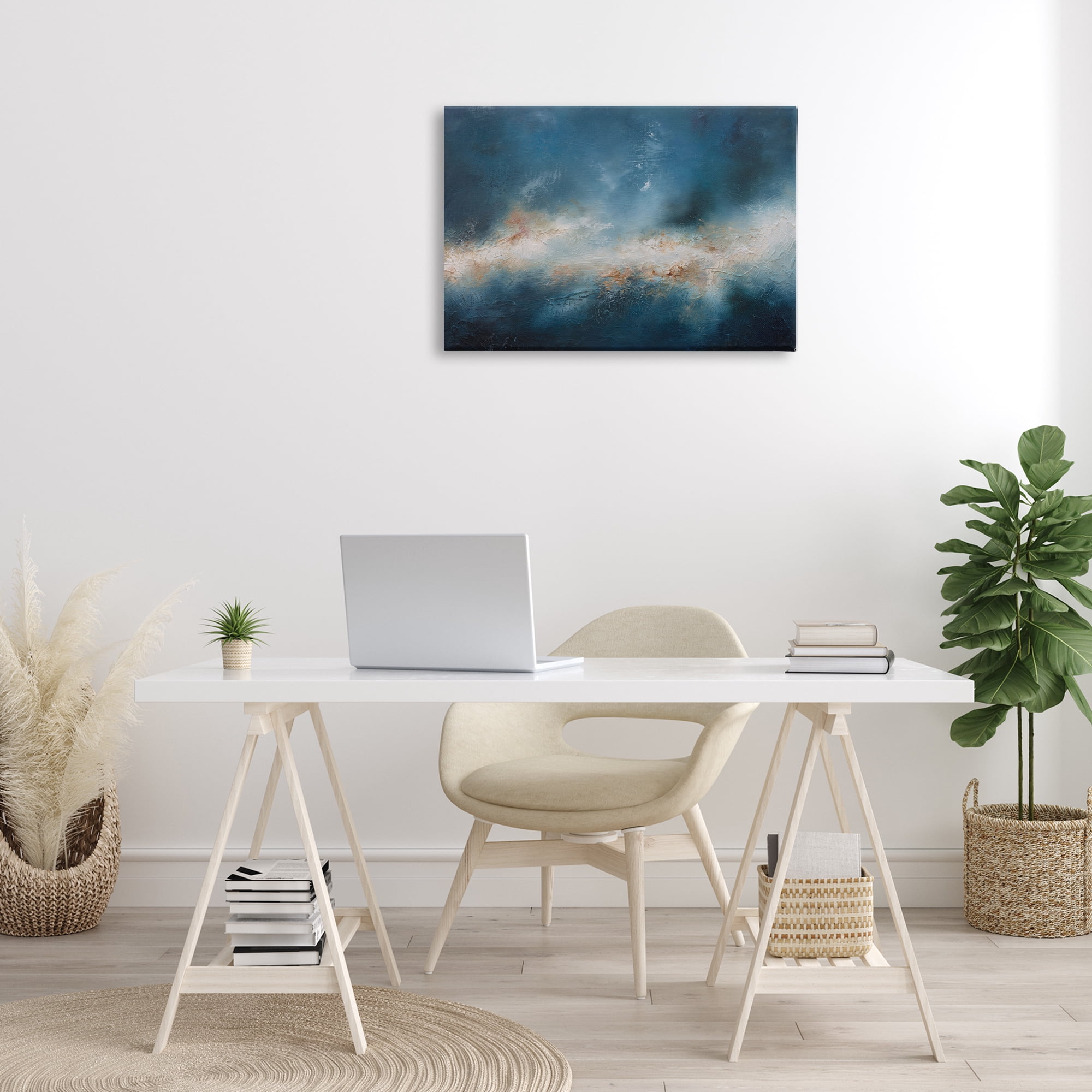 Stupell Industries Beneath The Surface Abstract Abstract Painting Wrapped Canvas Art Print Wall Art, 30 x 20
