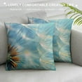thumbnail image 3 of FUMJ Square Throw Pillow Covers Beautiful Dandelion Pillow Cases Decorative for Home Bedroom Sofa Abstract Green Background Floral Creative Design Pillowcases, 3 of 5