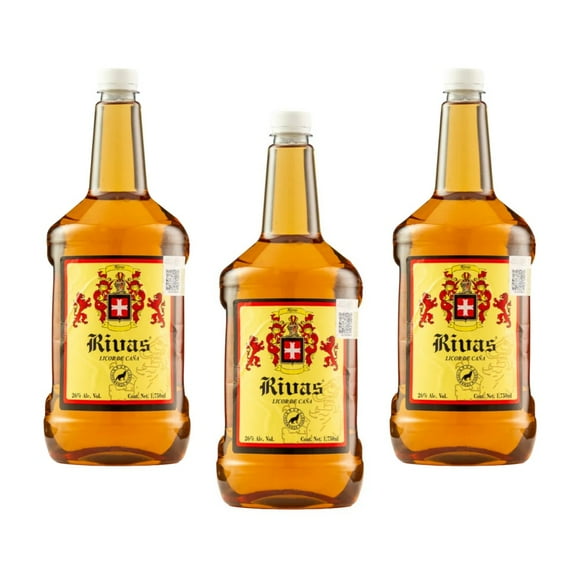 Tripack Licor De Caña Rivas Joven 1750 Ml Pet Rivas Licor de Caña