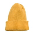 thumbnail image 3 of Dyfzdhu Women Fall Winter New Versatile Casual Knitted Woolen Hat Gold, 3 of 3