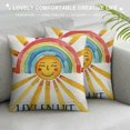 thumbnail image 3 of Orinice Vintage Card Design Graphic Decorative Throw Pillow Cover for Home Couch Living Room Bed Sofa 12x12in, 3 of 5