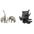 thumbnail image 1 of Estatua de , figura de mesa de cerámica, sujetalibros de resina, estatua decorativa, sujetalibros, forma única de animal, adecuada para regala, 1 of 8