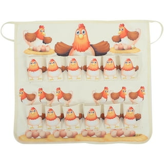 Lsljs Eggs Apron for Collecting Eggs Durable Tool Apron Eggs Collecting Half Aprons for Women & Men Eggs Gathering Apron with Multiple Pockets Farm