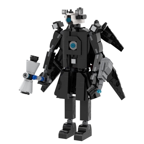 MOOXI Toilet Titan Monitor Man Action Figure Building Set,Classic Creative Building Blocks Children Kit,Gifts for Kids(493pcs)