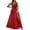 C-Red41, variant on Formal Maxi Dress Women V Neck Sleeveless Sexy Solid Color Party Prom Dress Split Evening Gown Mesh Layered Versatile Dresses