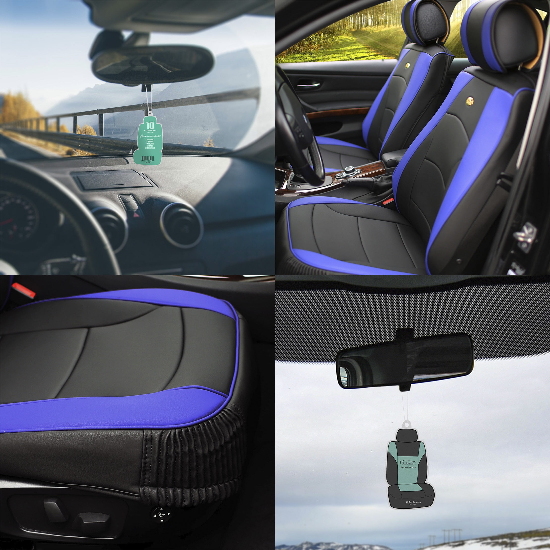 Fh Group Timeless Cross Weave Seat Covers Airbag Compatible With Fh Group Timeless Cross Weave Seat Covers Airbag Compatible With Split Bench Full Set Gray And Black Com