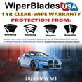 thumbnail image 2 of 2024 BMW M3 Beam Wiper Blades Wipers w/1yr Warranty (Set of 2) (WiperBladesUSA), 2 of 5