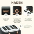 thumbnail image 4 of Haden Heritage 1500 1.7 Electric Kettle, Matte Black Finish with Copper Accents, 4 of 11
