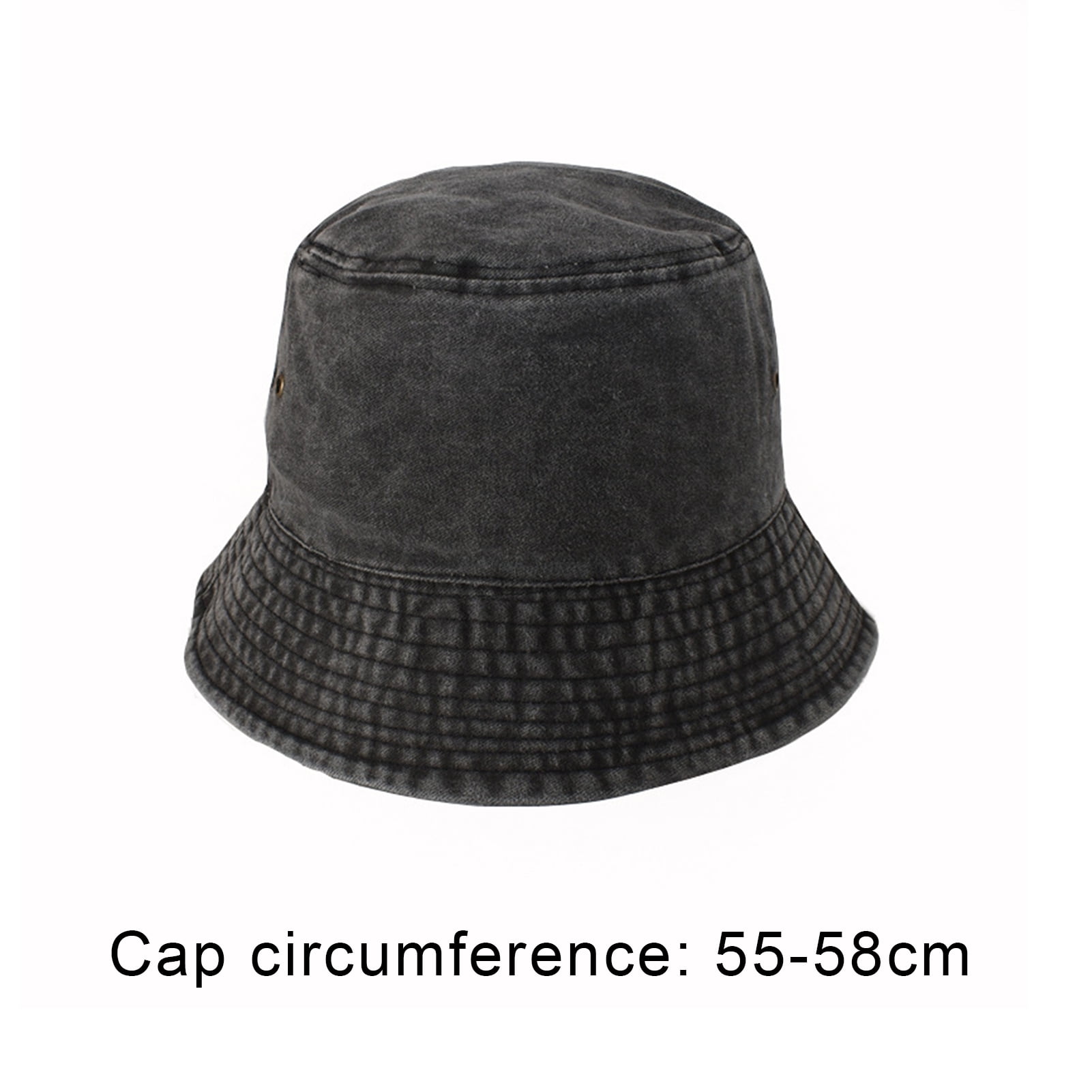 Chapeau De Pêcheur Vintage Uni - Coton Respirant - Taille Unique