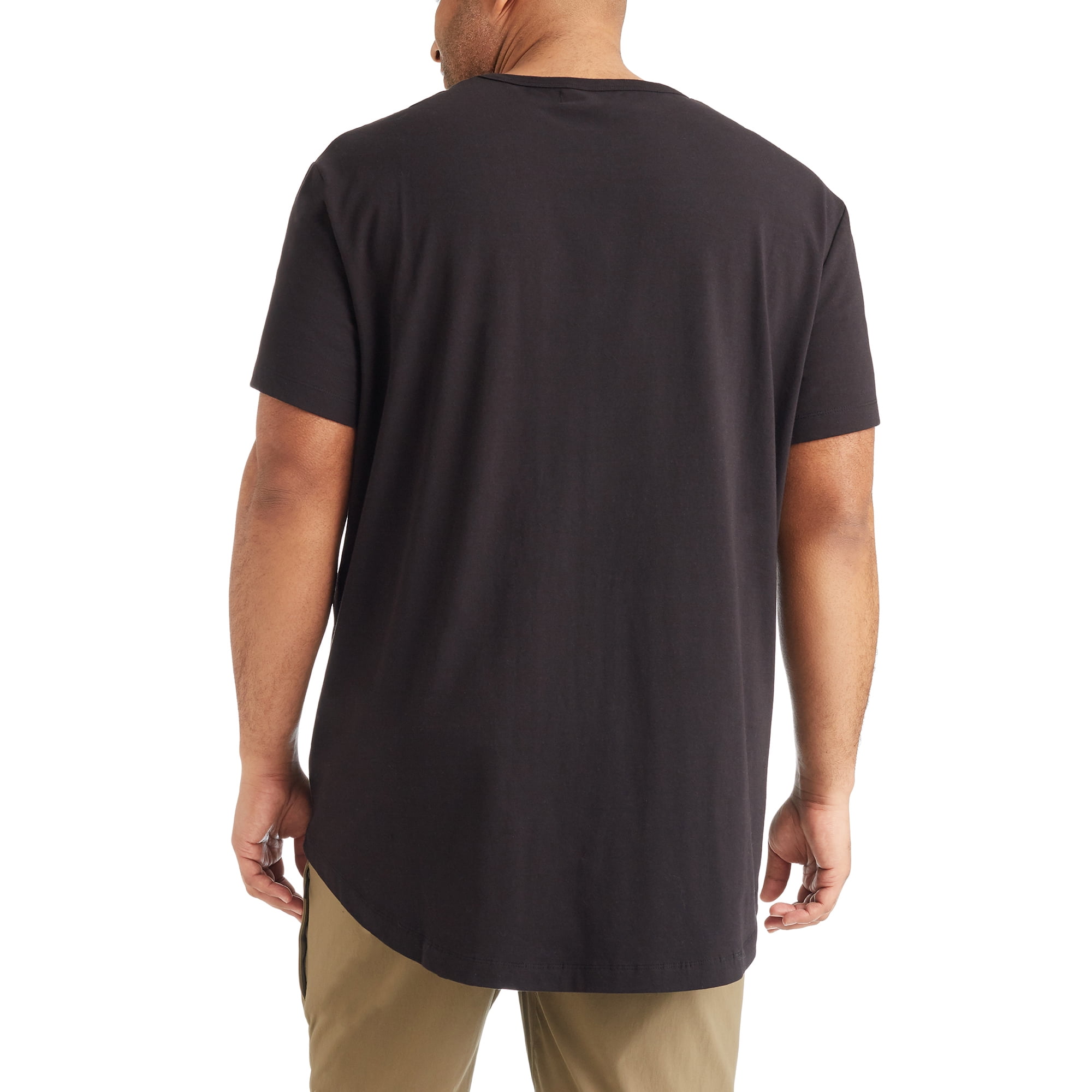 Strongside Apparel Men's Big and Tall T-Shirt – Longer Length Stretch Tee