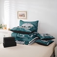 thumbnail image 6 of jejeloiu Rugby Game Lover 7-Piece Twin Bedding Sets,Gray Sport Helmet Bedding Comforter Set For Football Gamer Reversible, 6 of 8