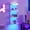 White, variant on HOOBRO Vertical 4-Tier LED Floating Wall Shelves, Black