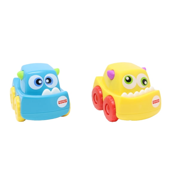 Replacement Parts for Fisher-Price Monster Trucks Racing Ramps - FYL40 ~ Replacement Monster Cars ~ Blue and Yellow