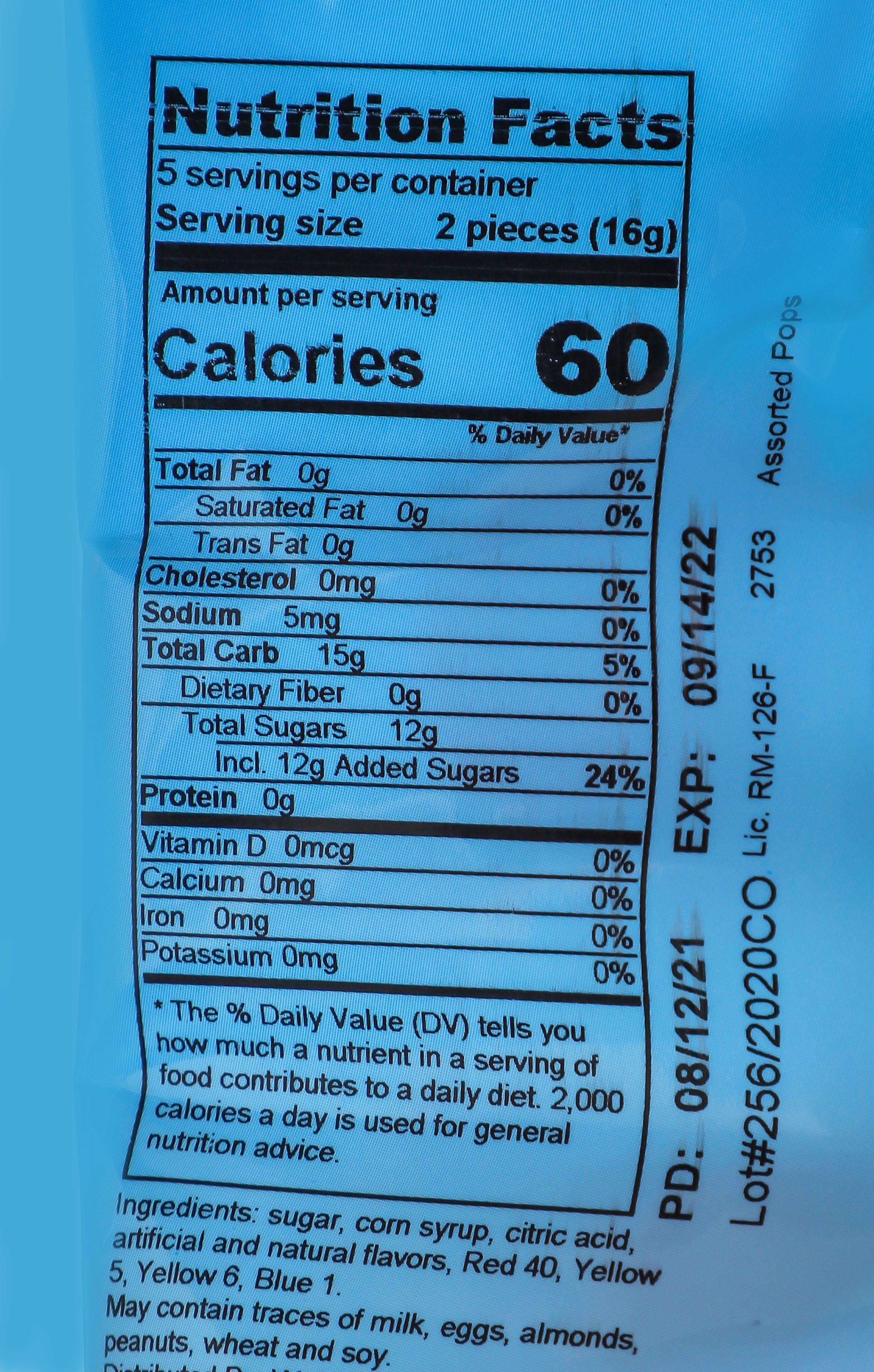 Great Value Assorted Pops, 4.5 oz