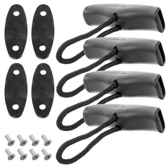 ROSENICE 4 Set Kayak Carry Handles With Rope Cord for Canoe and Boat Accessories
