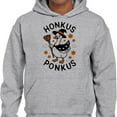 thumbnail image 2 of Honkus Ponkus Hoodie Sweatshirt Unisex 2X-Large Grey, 2 of 5
