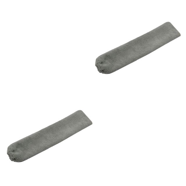 Monstrate Removedor de polvo de microfibra Reemplazo Telescópico Estirable Ajustable Reutilizable PP Mango EVA Gabinete Cepillo Plumero Type2 NO2