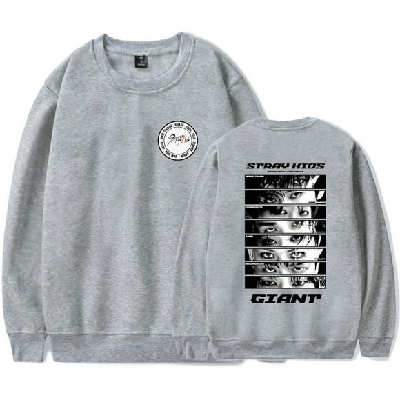 Stray Kids Merch Fashionable casual round neck unisex long sleeved pullover