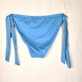 thumbnail image 3 of Women's Ribbed Side-Tie Scoop Front High Leg Cheeky Bikini Bottom - Wild Fable‚Ñ¢ Blue 2X, 3 of 4