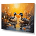 thumbnail image 2 of Designart "Playful Ducks In The Pond" Animal Duck Canvas Prints, 2 of 7