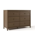 thumbnail image 2 of Graco Olivia 6 Drawer Double Dresser, Hazelnut, 2 of 10