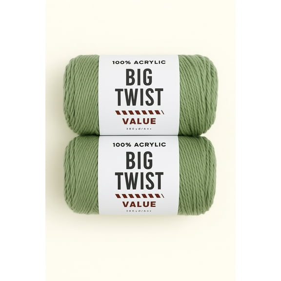 Big Twist Value Yarn Bundle- 2 Pack Sage