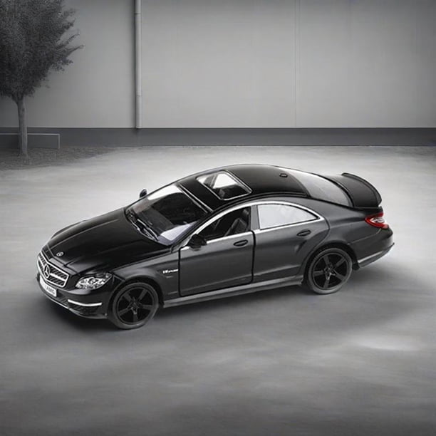 Miniature Mercedes-Benz CLS C63 AMG 1:36 – Modèle En Alliage Mat Noir, 12,5 Cm, Collection Et Décoration Luxueuses