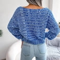 thumbnail image 4 of Womens Fall Fashion 2022! QLEICOM Sweaters for Women, Women's Fashion Casual Colorful Long Sleeve Off Shoulder Knit Sweater Crew Neck Sweater On Clearance, 4 of 5