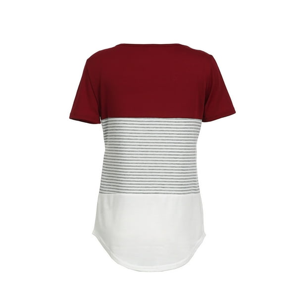 Baby Deals Women Cotton Plus Size Nursing Tops Maternity Clothes for Women Summer Breastfeeding Shirts Clearance Sale Casual Short Sleeve Round Neck