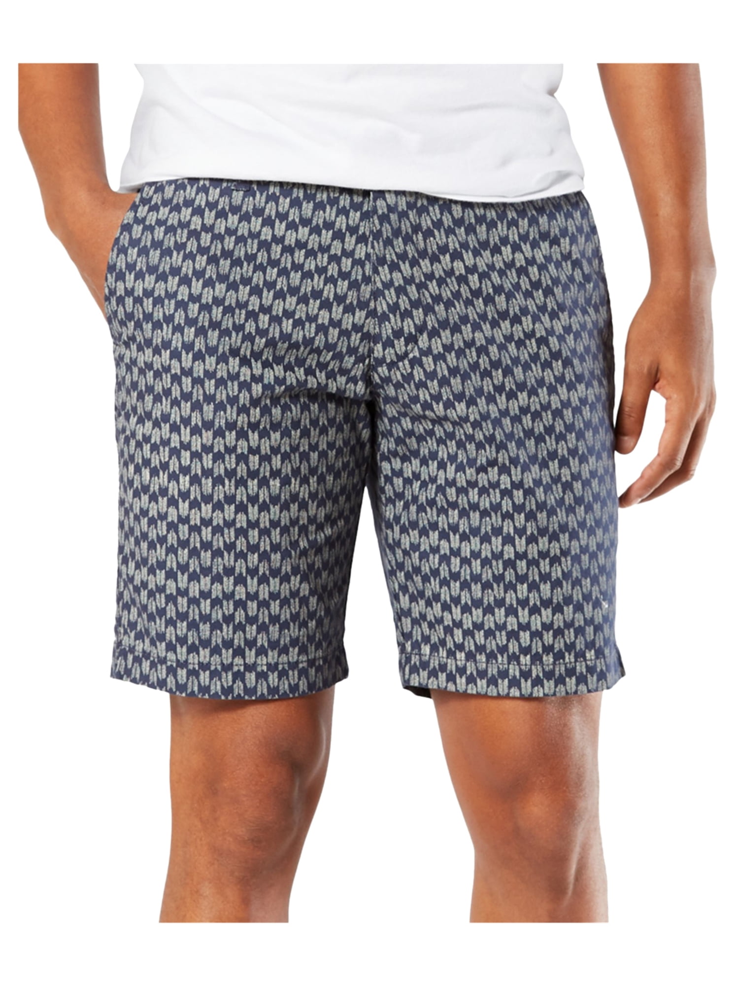 patterned chino shorts