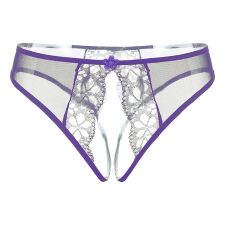 ZRBYWB Women s Panties Womens Lingerie T Shaped Open File Thong Ladies Lace Low Waist Panties Underwear For Women