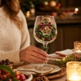 thumbnail image 7 of 3D Christmas Glass Goblet, Christmas Themed 3D Glass Cup, Holiday Party Drinkware and Table Decor for Home (D), 7 of 7