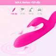 thumbnail image 6 of Dual Vibrating Massager, Cordless Vibrator Silicone with 10 Powerful Vibration Modes, G-Sport Stimulator Rabbit Vibrator Adult Sex Toys for Women Toys Soft for Lover, 6 of 10